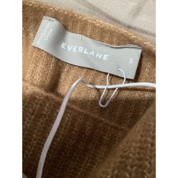 Everlane Camel Yak And Wool Blend The Cozy Stretch Knit Cropped Tank S - Picture 5 of 6